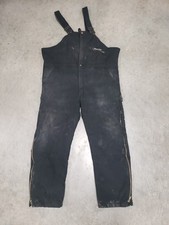 Key Apparel Outawear Insulated Duck Bib Overalls Black XL Regular Style 278.01