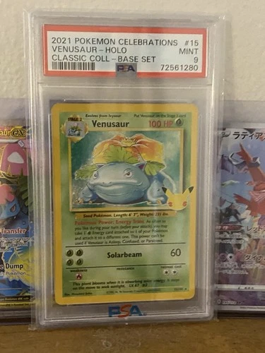 2021 Pokemon Celebrations Classic Collection #15 Venusaur-Holo  PSA 9