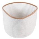  Cotton Rope Blanket Basket Nursery Bin Decorative Woven Basket Toy Organizer