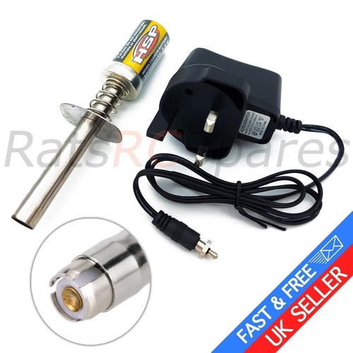HSP Nitro Glow Plug Starter Igniter 3600mAh Nitro Engine & Charger - UK Seller - Picture 1 of 4