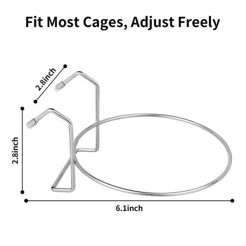 2PCS Kennel Water Bowl Hanging,Stainless Steel Puppy Bowls for Small Dog Cage... - Picture 3 of 7