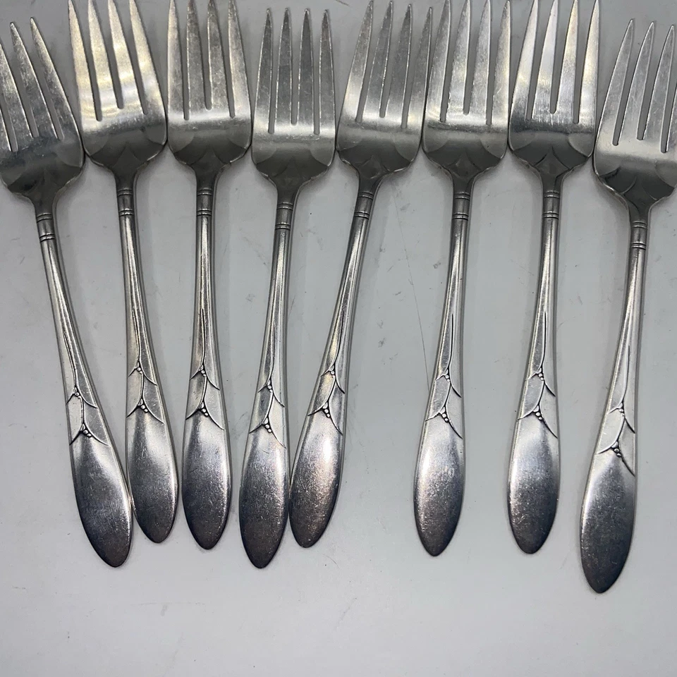 Oneida Community Lady Hamilton Plateado Art Deco 31 piezas Cubiertos De Colección Foto 3 de 4