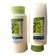 Lot of 2 Pantene Pro-V Nature Fusion Moisture Balance Shampoo  Conditioner 25.4