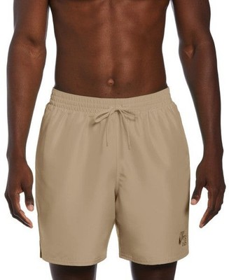 $50 Nike Men's Swim Lap Volley Shorts 7''-NESSD450241-Parachute Beige -Large -New
