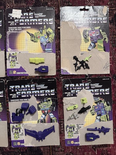 Vtg Transformers G1 Devastator Constructicons Figure Near Complete w/ Cardboards - Picture 3 of 9