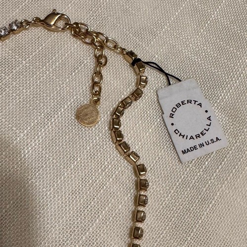 ROBERTA CHIARELLA New York City rote Perlen Latz Halskette Gold verstellbarer Verschluss - Bild 7 von 7