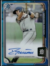 2015 Bowman Chrome Blue Refractor Auto /150 Grayson Greiner #BCAP-GG Tigers