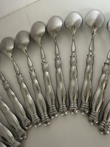 Southern Living Gallery 12er Set ovale Suppenlöffel Edelstahl Besteck - Bild 10 von 19
