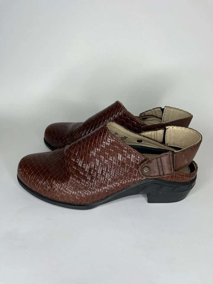 Ariat Ats Shoes Slingback Heels Women Size 7.5B Brown Leather - Image 3 of 4