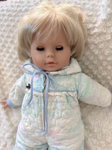 Bambola Max Zapf Creations vintage 1985 20” Germania Ovest capelli biondi occhi azzurri - Foto 2 di 11