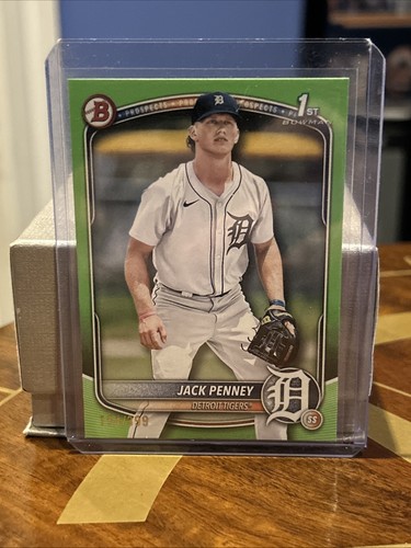 2025 Bowman - Prospects Jack Penney #BP-60 Neon Green /399 (RC) - Bild 1 von 2