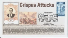 6° Cachets XXXX GASS 2025 FDC Boston World Stamp Show Crispus Attucks 
