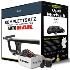 Anhängerkupplung starr für OPEL Meriva B +E-Satz Kit NEU AHK