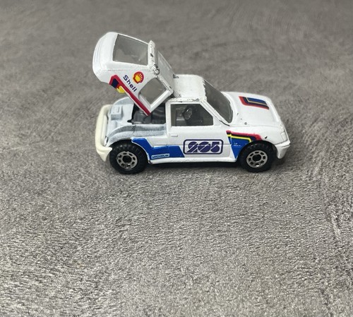 Vintage Matchbox Peugeot 205 Turbo 16 Shell Rally Car 1:55 Played With Condition - Bild 4 von 12