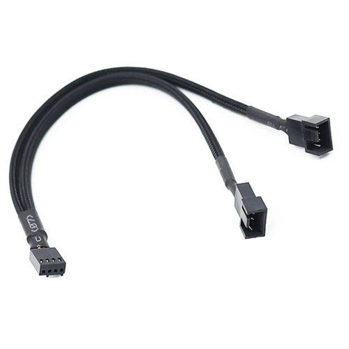 4 Pin PWM Fan Splitter 1 to 2 Way Adapter Extension Cable Cord PC 27cm - Photo 10/10