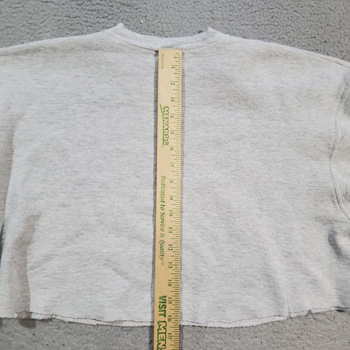 Vintage Harvard University Sweatshirt Adult XL Gray Cropped CrewPullover 90s - Picture 17 of 22