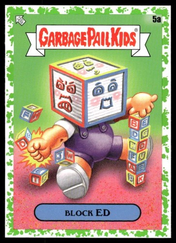 2024 Topps Garbage Pail Kids: Kids-At-Play #5a Block Ed At-Play - Booger Green - Imagen 1 de 2