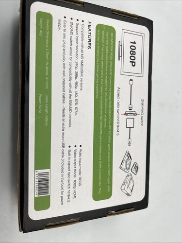 Per SEGA MD1/MD2/SNK Console di Gioco 1080P Adattatore Compatibile HDMI Aspect Switch - Foto 14 di 19
