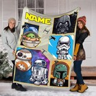 Star Wars Blanket, Custom Name Blanket, Personalized Blanket,Disney Cartoon Gift