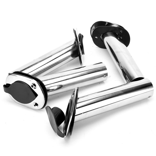 4x Fishing Rod Holder Stainless Steel Boat Flush Moun w/ Gasket Cap 30 Degree AU - Picture 10 of 12