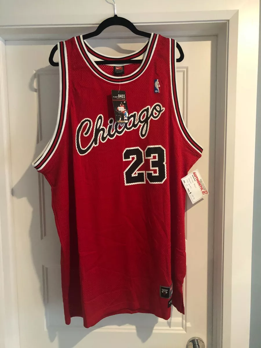 Michael Jordan Nike Chicago Bulls Authentic Rookie Jersey Mens Sz