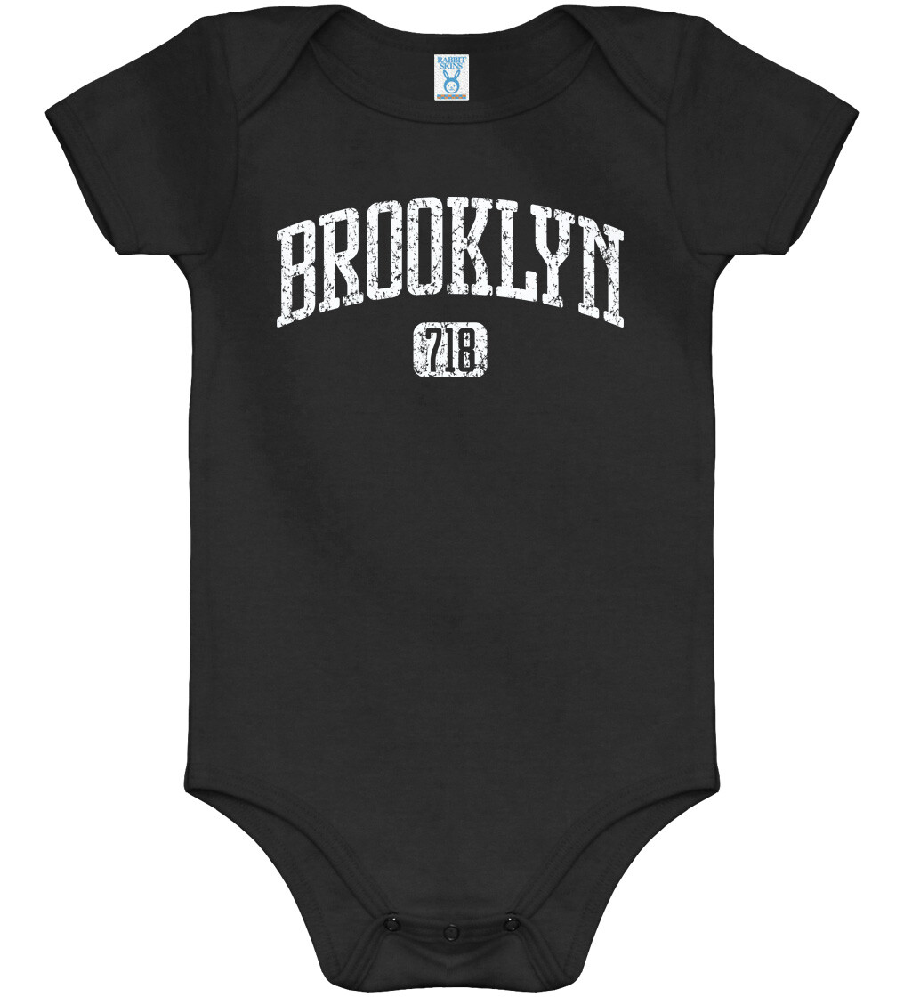 Brooklyn 718 One Piece Nets Nyc Bk New York Baby Infant Creeper Romper Nb 24m Ebay