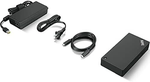 NEW SEALED Lenovo 40AS0090US Thinkpad Gen 2 USB-C Dock LDC-G2, HDMI +2 DP Cables - Picture 2 of 7