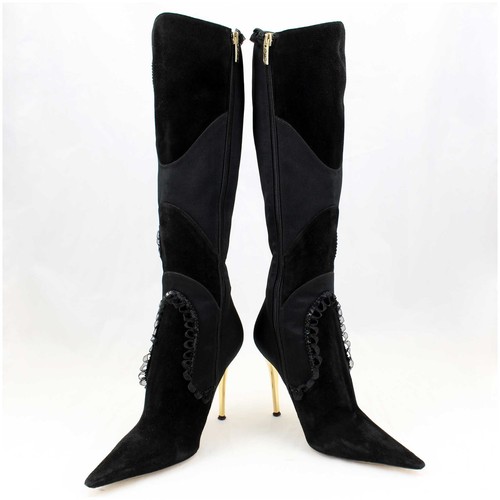 Gerardina di Maggio Stiefel Gr. 37 schwarz High Heels (3876) - Bild 4 von 6