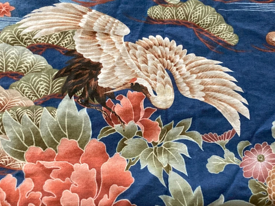 Vtg Print Concepts "Kimono Yoshika" Coordinated Sewing Fabrics 1 + 1.75 yd 42" - Image 4 of 4