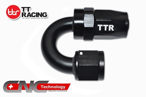 AN6 AN-6 BK Swivel Steel 3/8" Nylon Braided Oil Fuel Hose 20FT 10 Fittings Kit - Picture 8 of 9