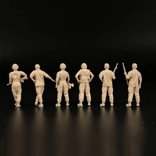 1/72 Scale Model Vietnam War Us Army 6 Soldier Figures Miniature Military - 第 3/6 張圖片