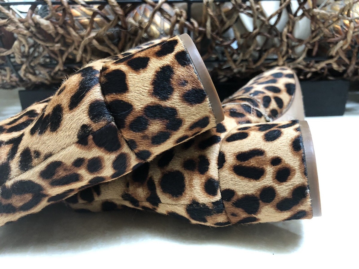Madewell ankle boots leopard cheetah animal print leather US 6.5 women s eBay