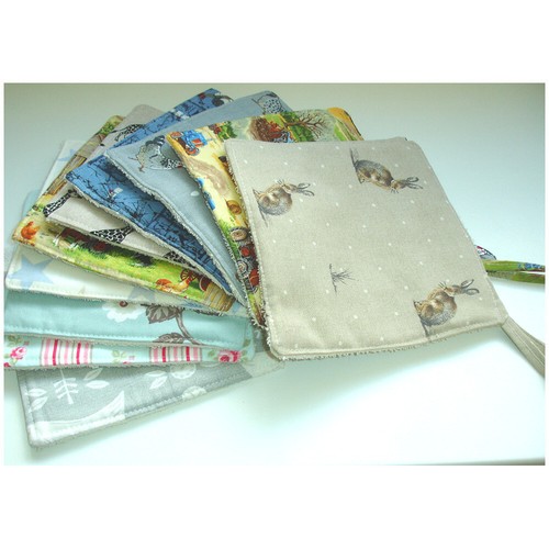 Orla Kiely Blue Pot Grab Mat Holder Surface Saver Pad Two Colour Stem Powder - Picture 7 of 8