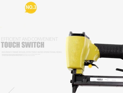 Pneumatic Nailer Staple Gun Funinture Cabinets Picture Frame Making Tool - Picture 7 of 9