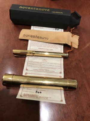 MONTEGRAPPA FOUNTAIN PEN NINETY-NINE SILVER 925 GOLD NIB 14kt HVCCOL