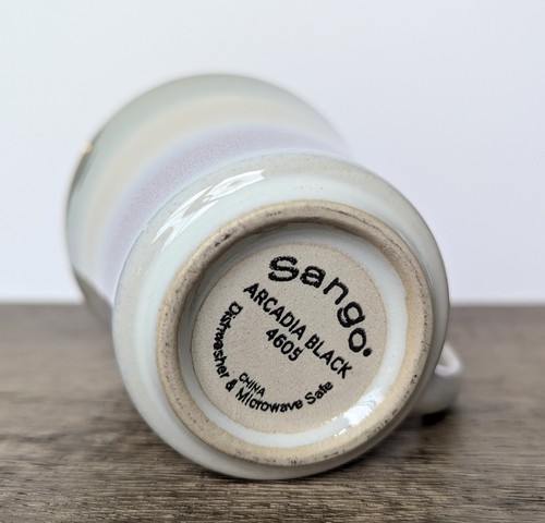 4 FUN Sango "Arcadia Black" Ombre Sage Green, Tan, White & Violet Purple Mugs - Picture 4 of 4