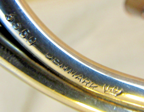 Paar Vintage Carl Christensen Danish Sterling Silber Kerzenständer - Bild 6 von 6