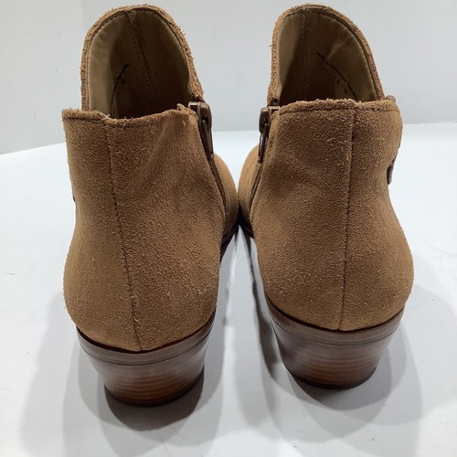 Jack Rogers Peyton Oak braun/hellbraun Wildleder/kurz/seitlicher Reißverschluss Stiefeletten Damengröße 7M - Bild 3 von 8