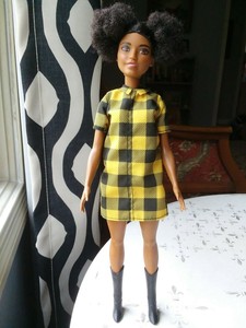 cheerful check barbie