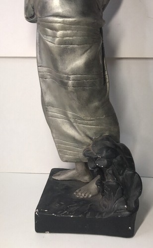 Belle Statue Plâtre Rebecca Par Emmanuel Vilanis 1858-1914 H 61,5 Cm - Foto 7 di 12