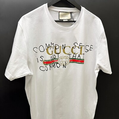 GUCCI FAKE NOT Tシャツ 10サイズ GUCCI】グッチ Tシャツ FAKE NOT プリント コットン ブラック