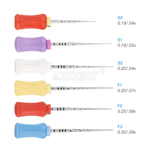 Dental Endo file canal radiculaire chaleur super conique moteur rotatif collection utilisation/utilisation manuelle 25 mm