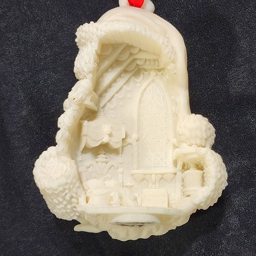 Mark Klaus Christmas Ornament 1998 Warm Fuzzy Christmas At Home Double Sided Vtg - Picture 2 of 13