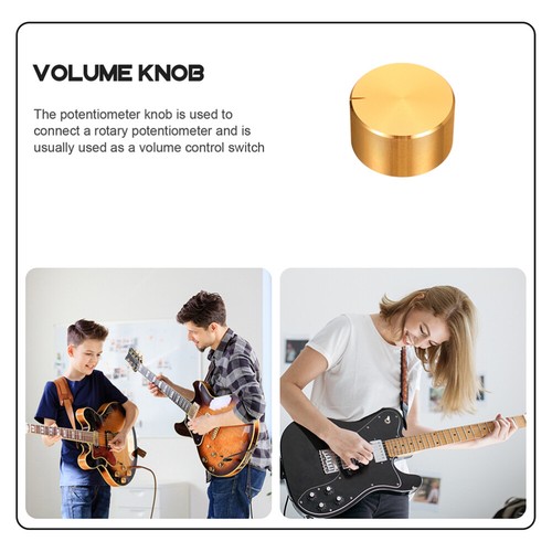2 Pieces Audio-Gitarren Knöpfe Potentiometerkappen Gitarrenknöpfe Synthesizer - Bild 6 von 12