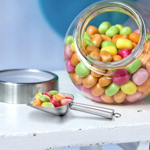 Mini Ice Scoop Set of 2 3 Ounce Stainless Steel Scoops for Ice Cube/Candy/Flo... - Picture 5 of 7