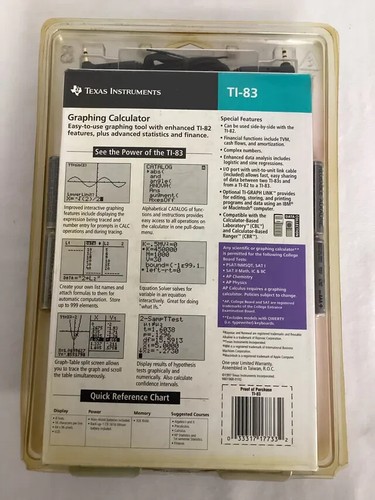 Vintage 1997 Texas Instruments TI-83 Graphing Calculator Brand New In Box - Picture 4 of 4