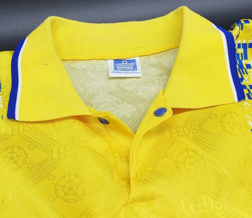 MAGLIA leeds unites admiral 1992-93 SHIRT 1993 SOCCER JERSEY VINTAGE FOOTBALL - Foto 6 di 7