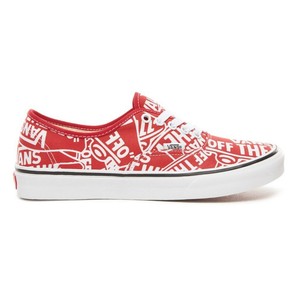 vans rojos con blanco