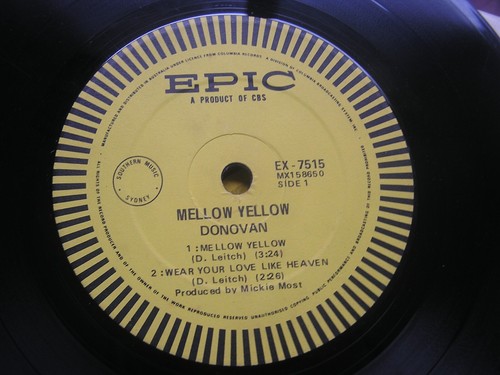 Donovan Australia Mono 1968 EP 45 7" Vinyl Mellow Yellow Sunshine Superman Junip - Picture 4 of 4