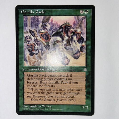 MTG Gorilla Pack Ice Age Regular Common NM Fast Shipping - Picture 1 of 6